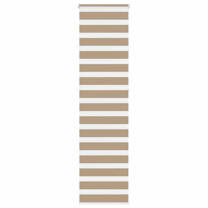 zebragardin sandbrun 55x230 cm stofbredde 50,9 cm polyester