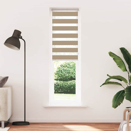zebragardin sandbrun 55x230 cm stofbredde 50,9 cm polyester