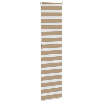 zebragardin sandbrun 55x230 cm stofbredde 50,9 cm polyester