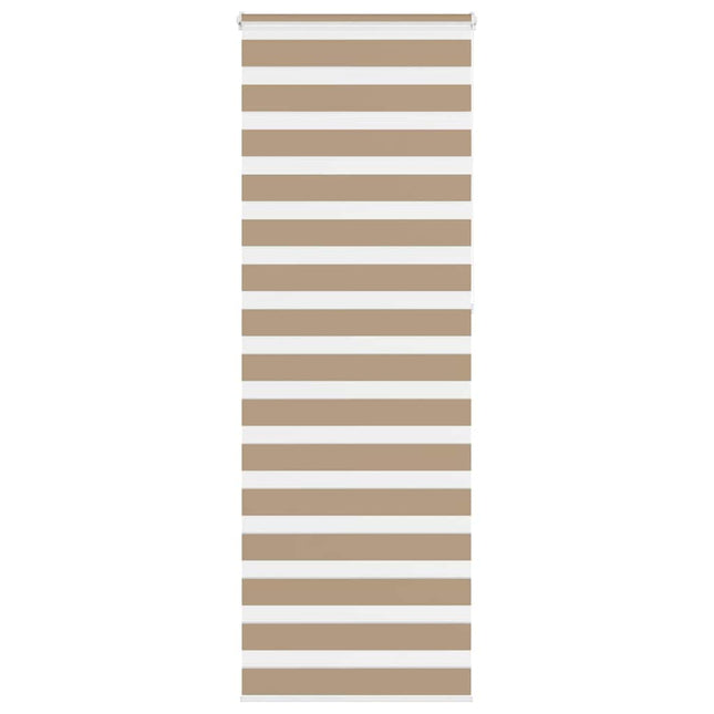 zebragardin sandbrun 90x230 cm stofbredde 85,9 cm polyester