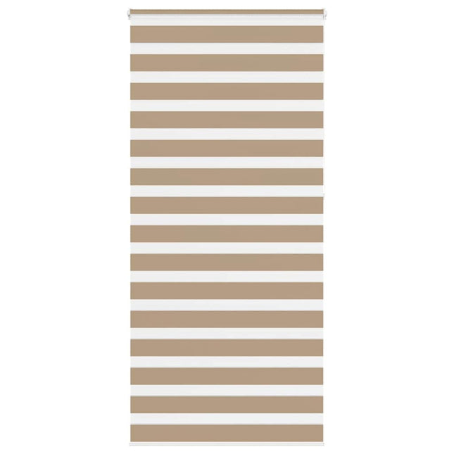 zebragardin sandbrun 95x230 cm stofbredde 90,9 cm polyester
