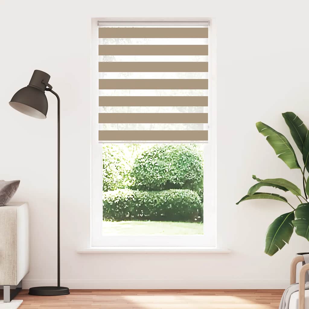 zebragardin sandbrun 110x230 cm stofbredde 105,9 cm polyester