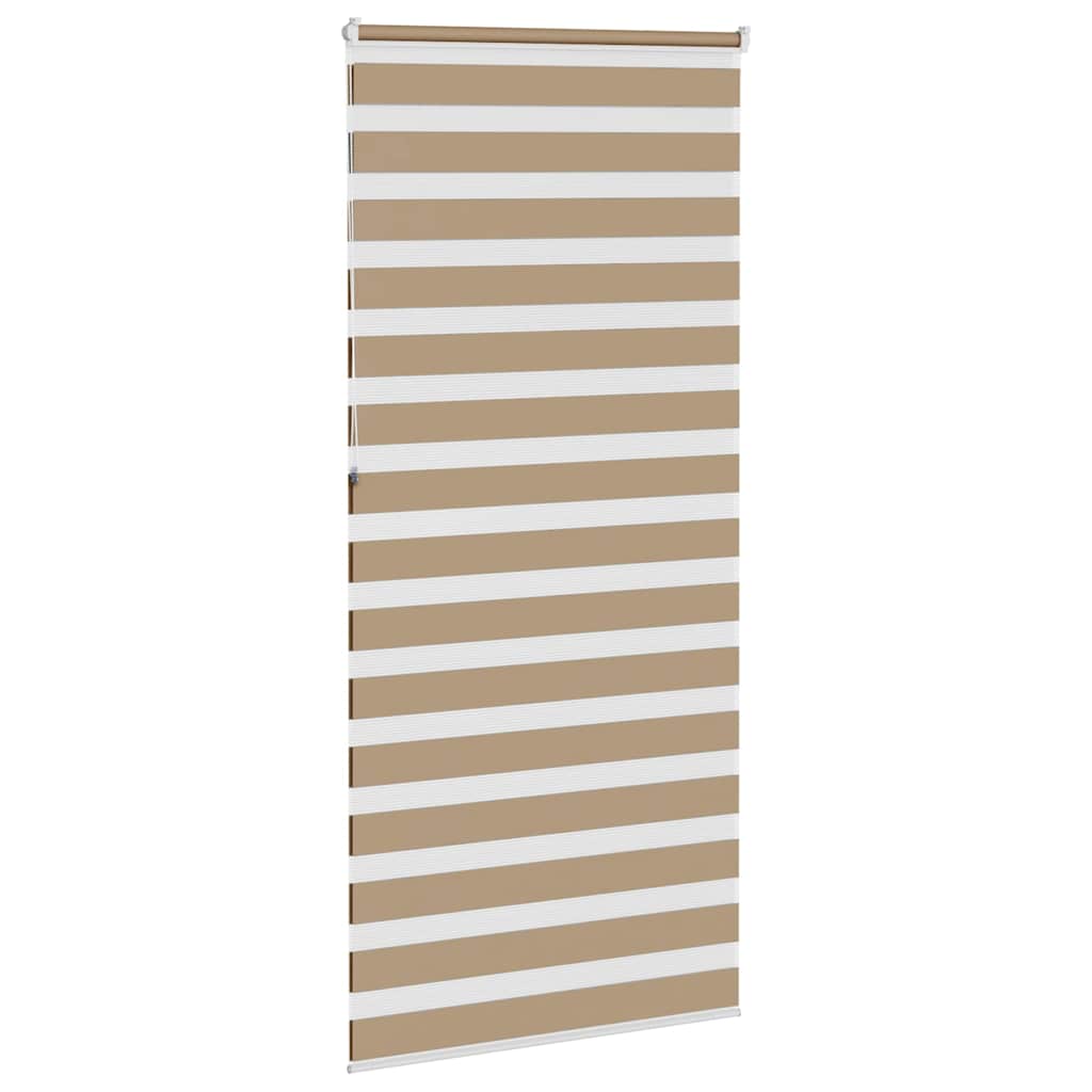 zebragardin sandbrun 110x230 cm stofbredde 105,9 cm polyester
