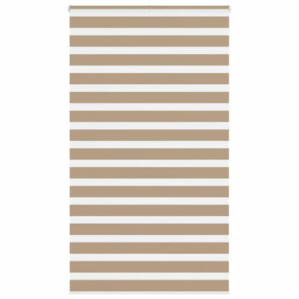 zebragardin sandbrun 135x230 cm stofbredde 130,9 cm polyester