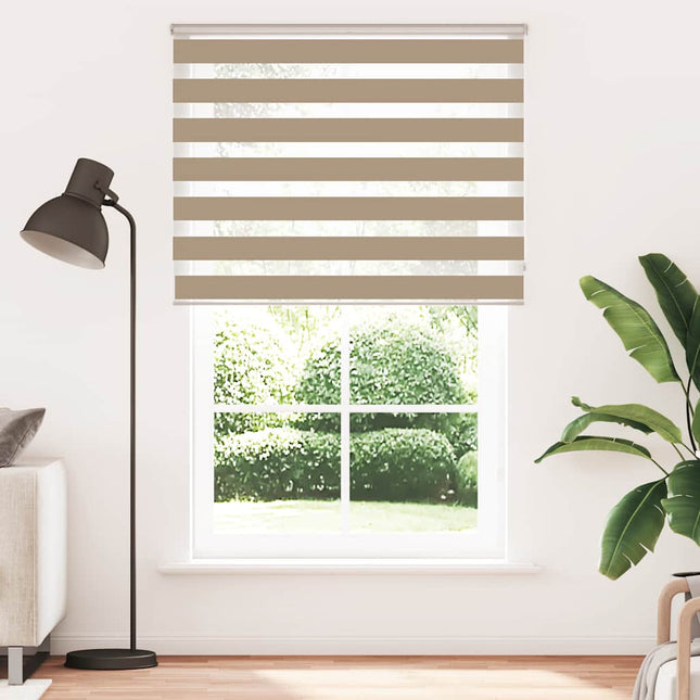 zebragardin sandbrun 150x230 cm stofbredde 145,9 cm polyester