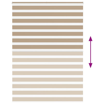 zebragardin sandbrun 160x230 cm stofbredde 155,9 cm polyester