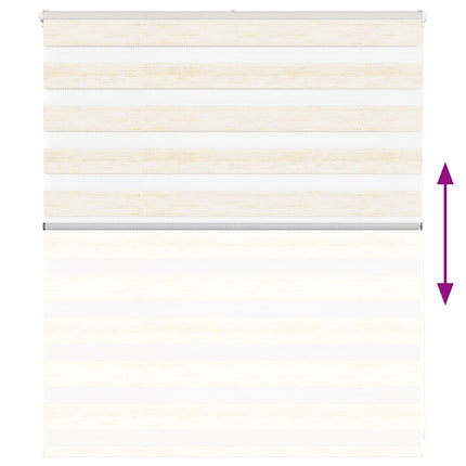 zebragardin marmorbeige 130x100 cm stofbredde 125,9cm polyester