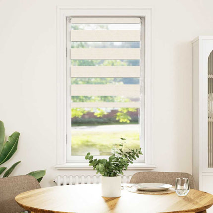 zebragardin marmorbeige 55x150 cm stofbredde 50,9 cm polyester