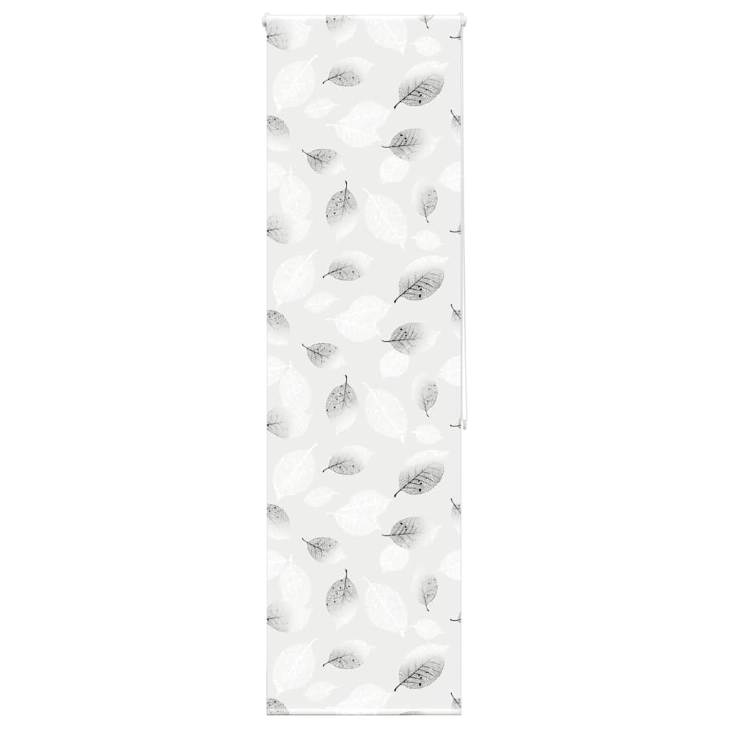 Bruserullegardin 80×240 cm - stofbredde 76 cm, bladmotiv