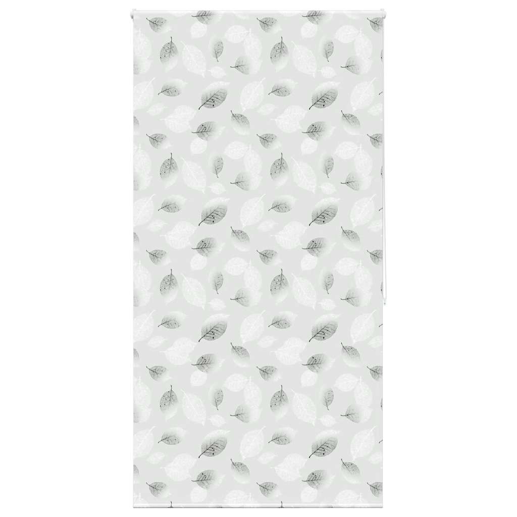 Bruserullegardin 140×240 cm - stofbredde 136 cm, bladmønster