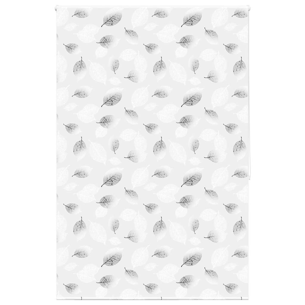 Bruserullegardin 150×240 cm - stofbredde 146 cm, bladmønster