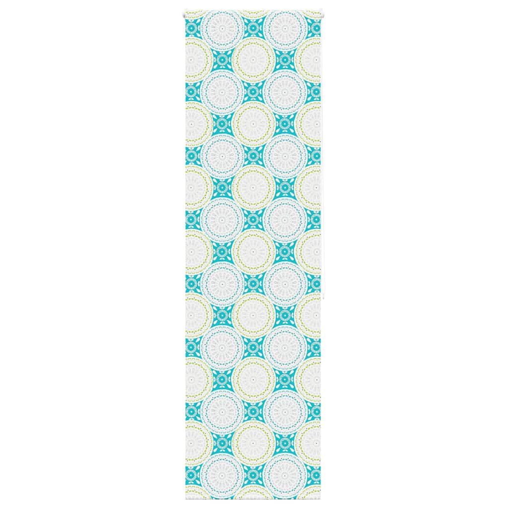 Bruserullegardin 60×240 cm - stofbredde 56 cm, ornament mønster