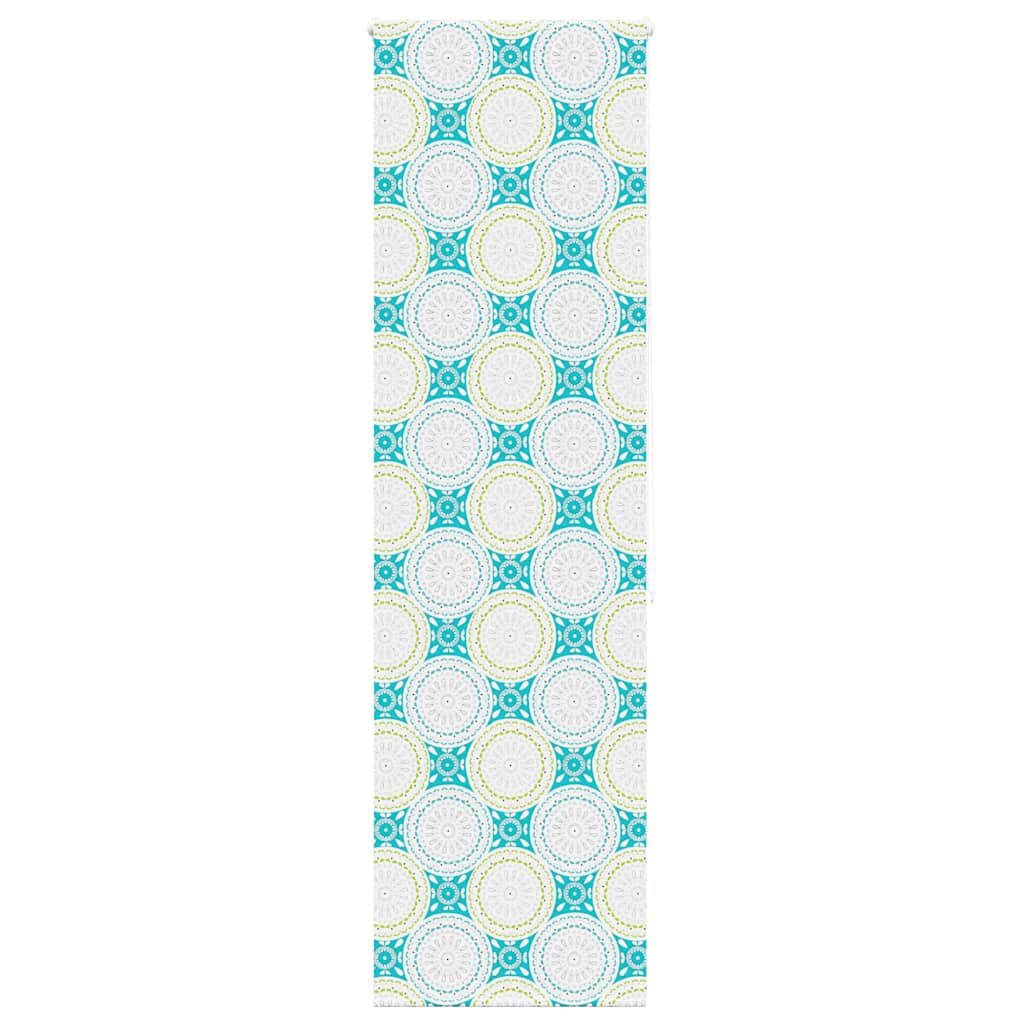 Bruserullegardin 70×240 cm - stofbredde 66 cm, ornamentmønster