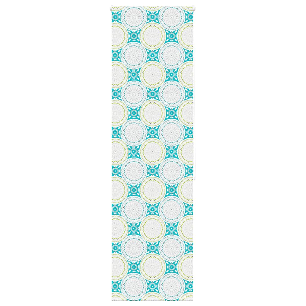 Bruserullegardin 80×240 cm - stofbredde 76 cm, PEVA med ornamentmønster