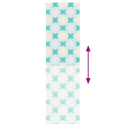 Bruserullegardin 80x240 cm Stofbredde 76 cm
