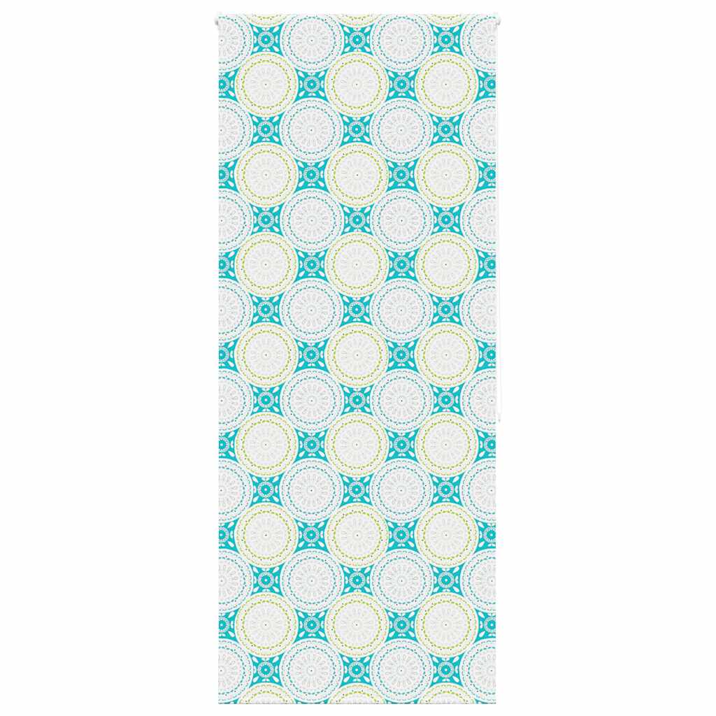 Bruserullegardin 110×240 cm - stofbredde 106 cm, PEVA, ornamentmønster