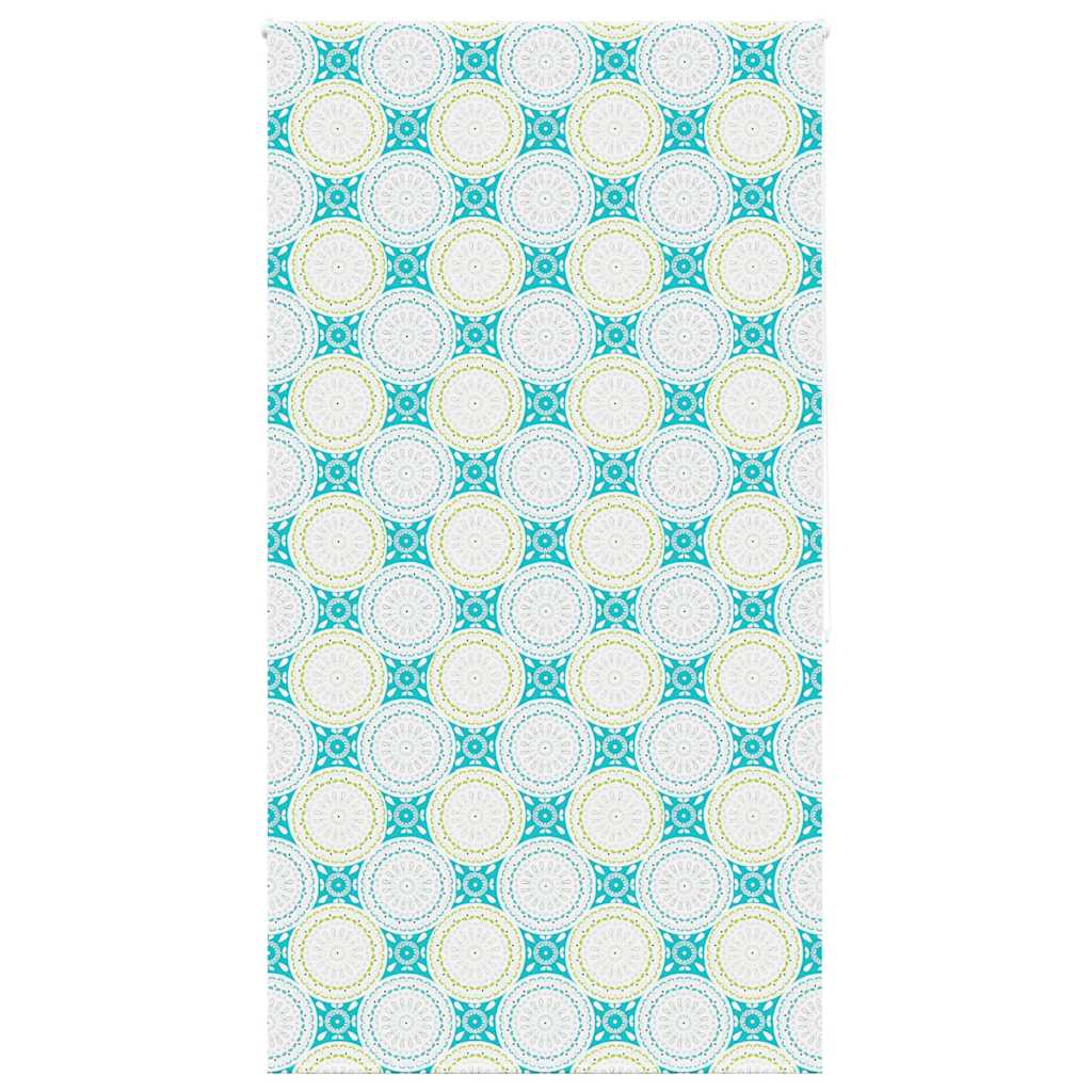 Bruserullegardin 120×240 cm - stofbredde 116 cm, ornamentmønster