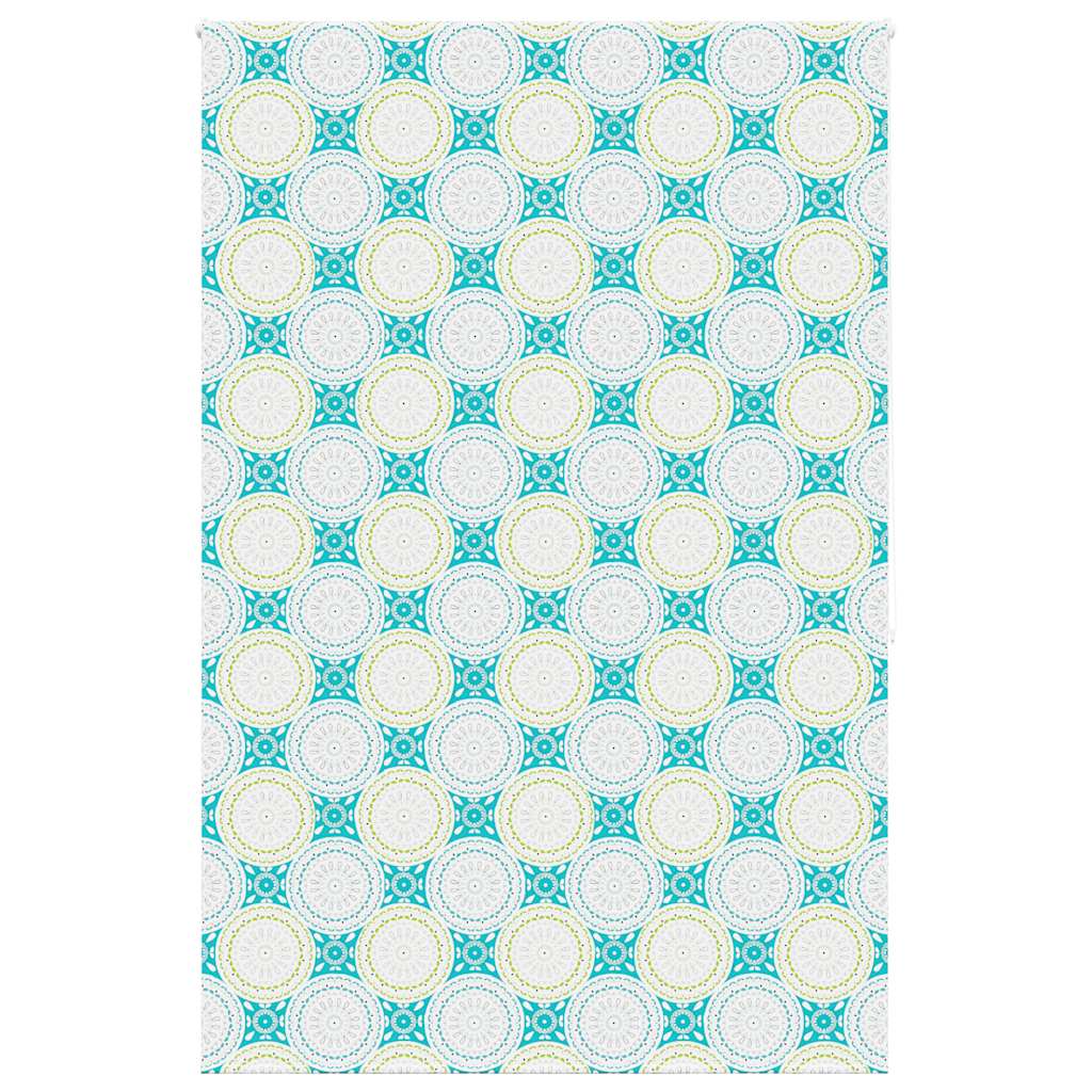 Bruserullegardin 160×240 cm - stofbredde 156 cm, ornamentmønster