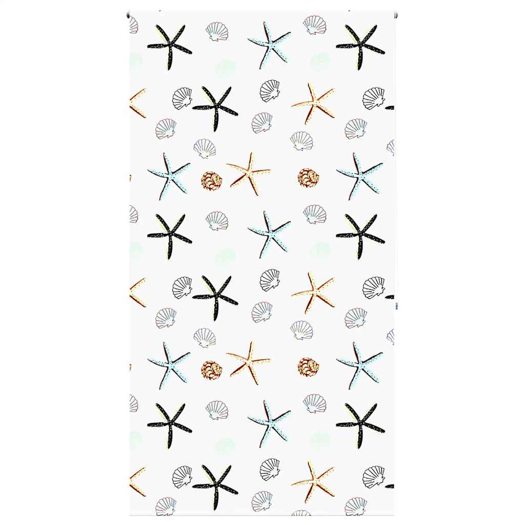 Bruserullegardin 120 × 240 cm - stofbredde 116 cm, PEVA, muslingemotiv