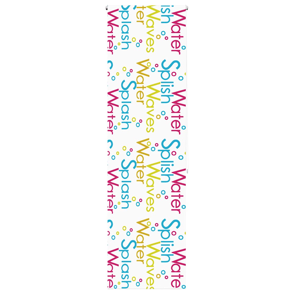Bruserullegardin 60×240 cm - stofbredde 56 cm, stænk-mønster