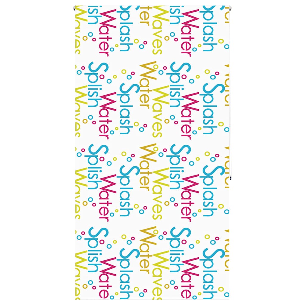 Bruserullegardin 120×240 cm - stofbredde 116 cm, PEVA, stænk-mønster