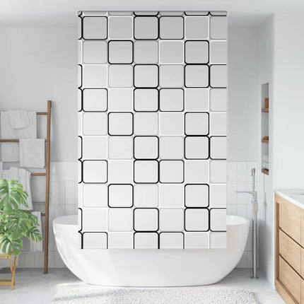 Bruserullegardin 130x240 cm Stofbredde 126 cm