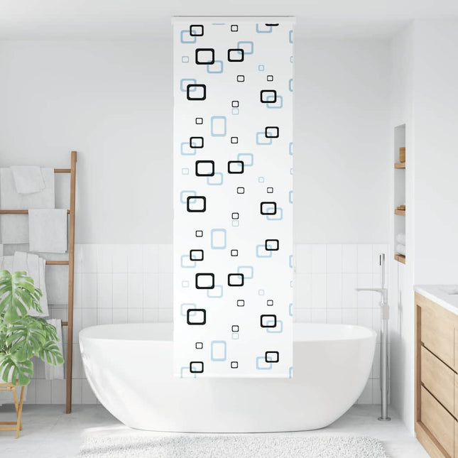 Bruserullegardin med kassette 70x240 cm Stofbredde 66 cm
