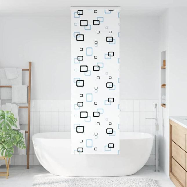 Bruserullegardin med kassette 80x240 cm Stofbredde 76 cm