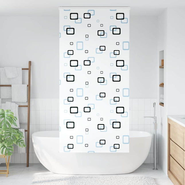 Bruserullegardin med kassette 90x240 cm Stofbredde 86 cm