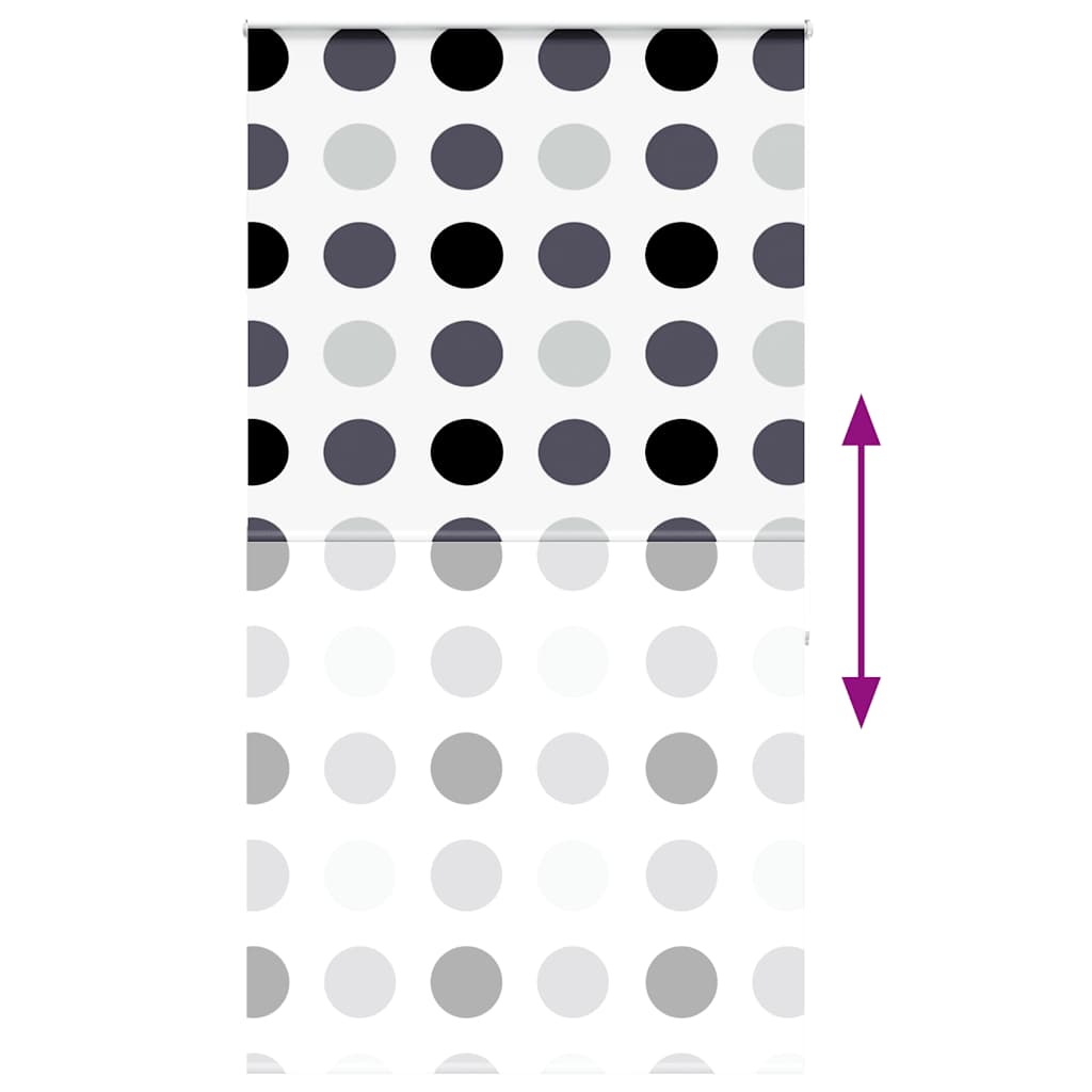 Bruserullegardin med kassette 120x240 cm Stofbredde 116 cm