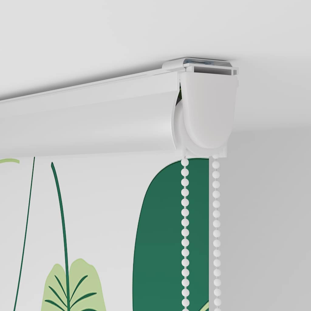Bruserullegardin med kassette 90x240 cm Stofbredde 86 cm
