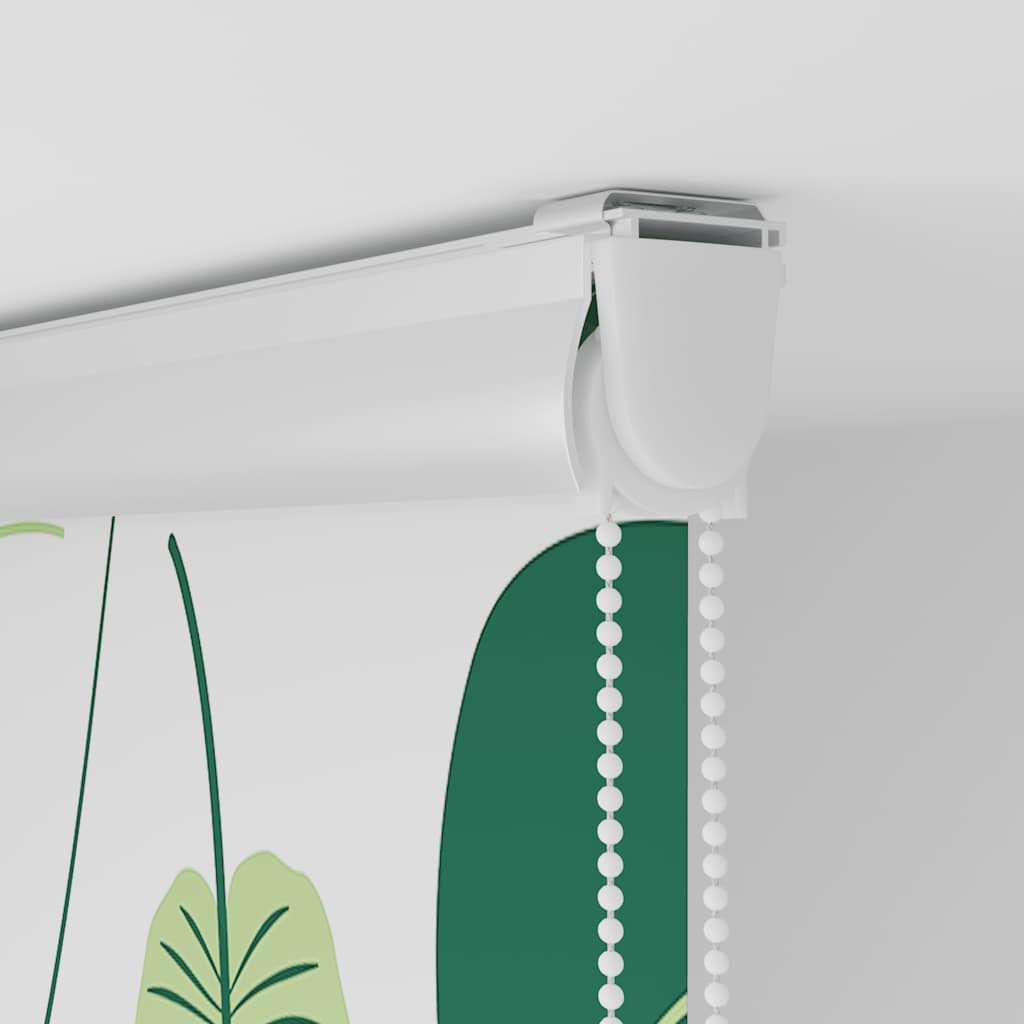 Bruserullegardin med kassette 130x240 cm Stofbredde 126 cm