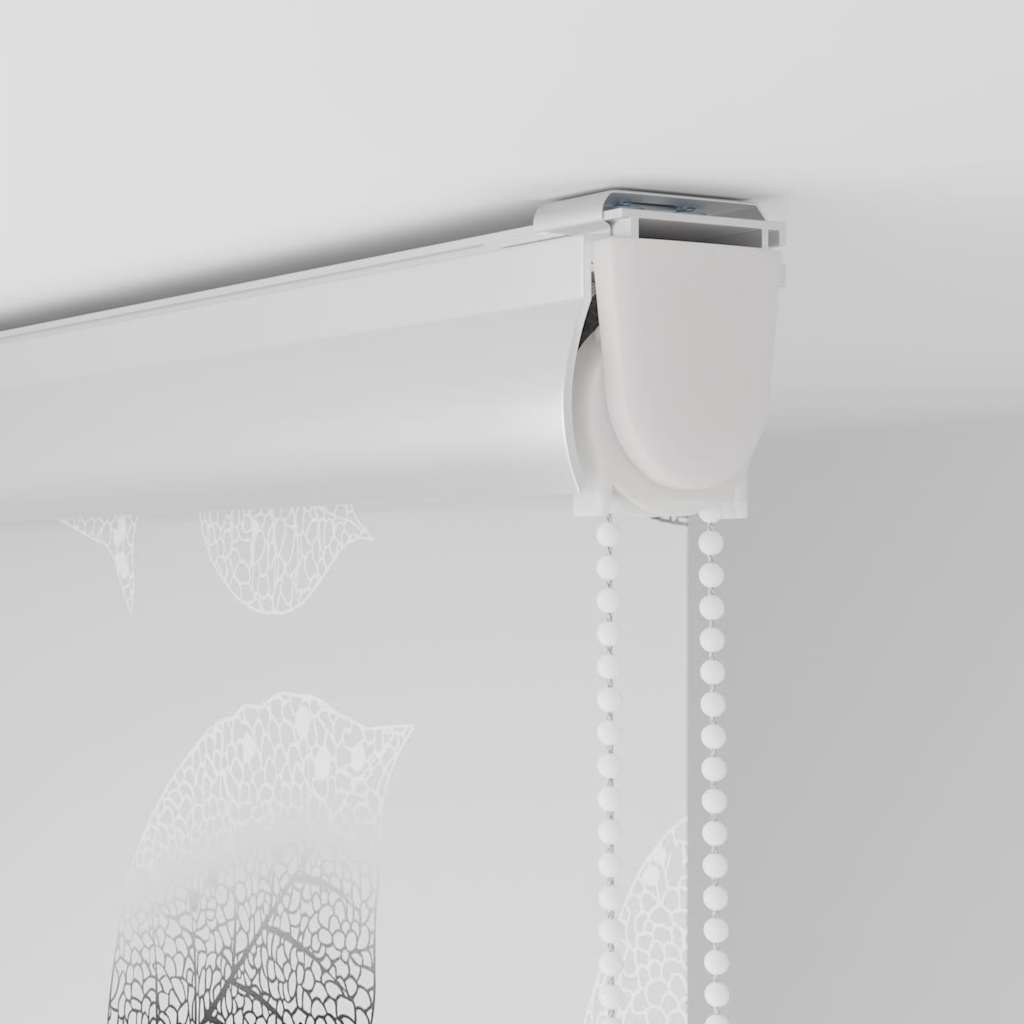 Bruserullegardin med kassette 100x240 cm Stofbredde 96 cm