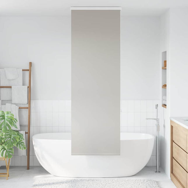Bruserullegardin med kassette 70x240 cm Stofbredde 66 cm