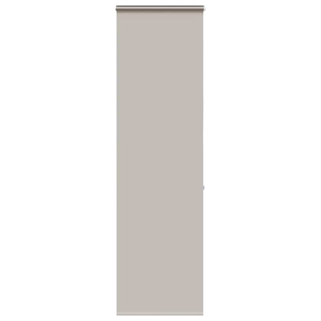 Bruserullegardin med kassette 80 x 240 cm lysegrå stofbredde 76 cm