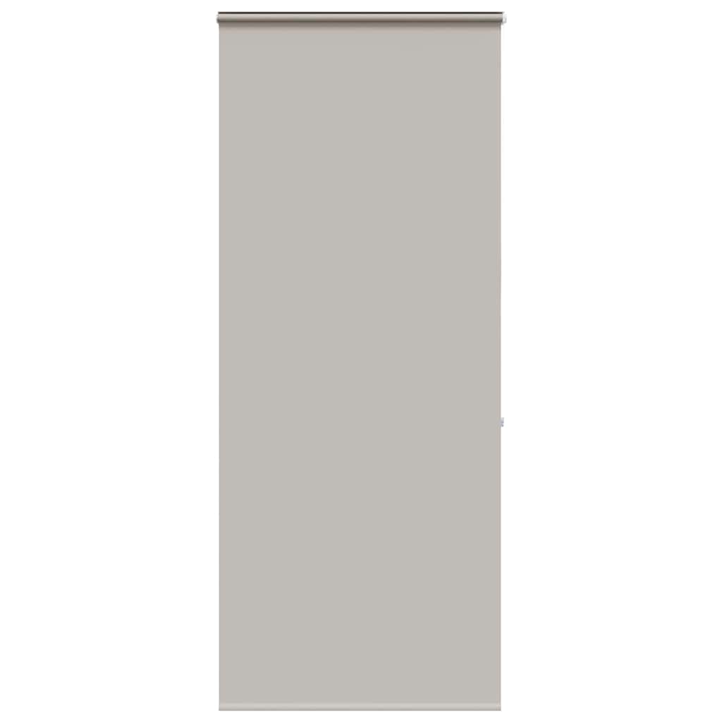 Bruserullegardin med kassette 100×240 cm - stofbredde 96 cm, lysegrå