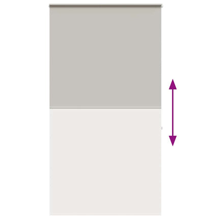 Bruserullegardin med kassette 140x240 cm Stofbredde 136 cm