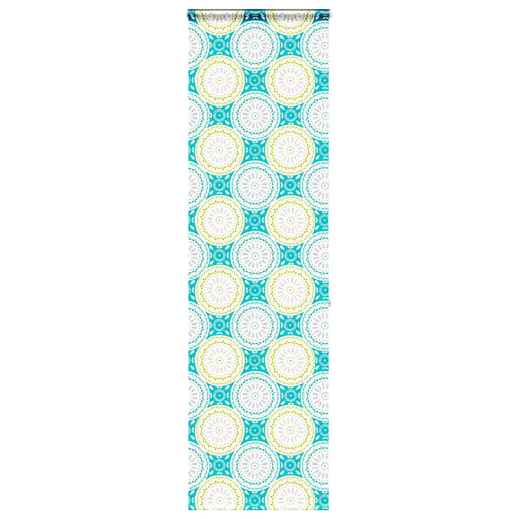 Bruserullegardin med kassette 60×240 cm - stofbredde 56 cm, ornamentmønster