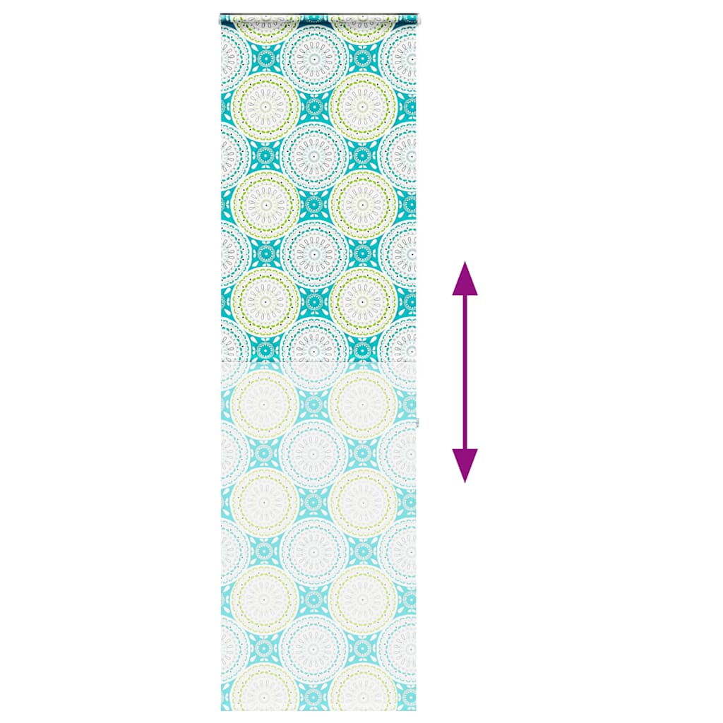 Bruserullegardin med kassette 60x240 cm Stofbredde 56 cm