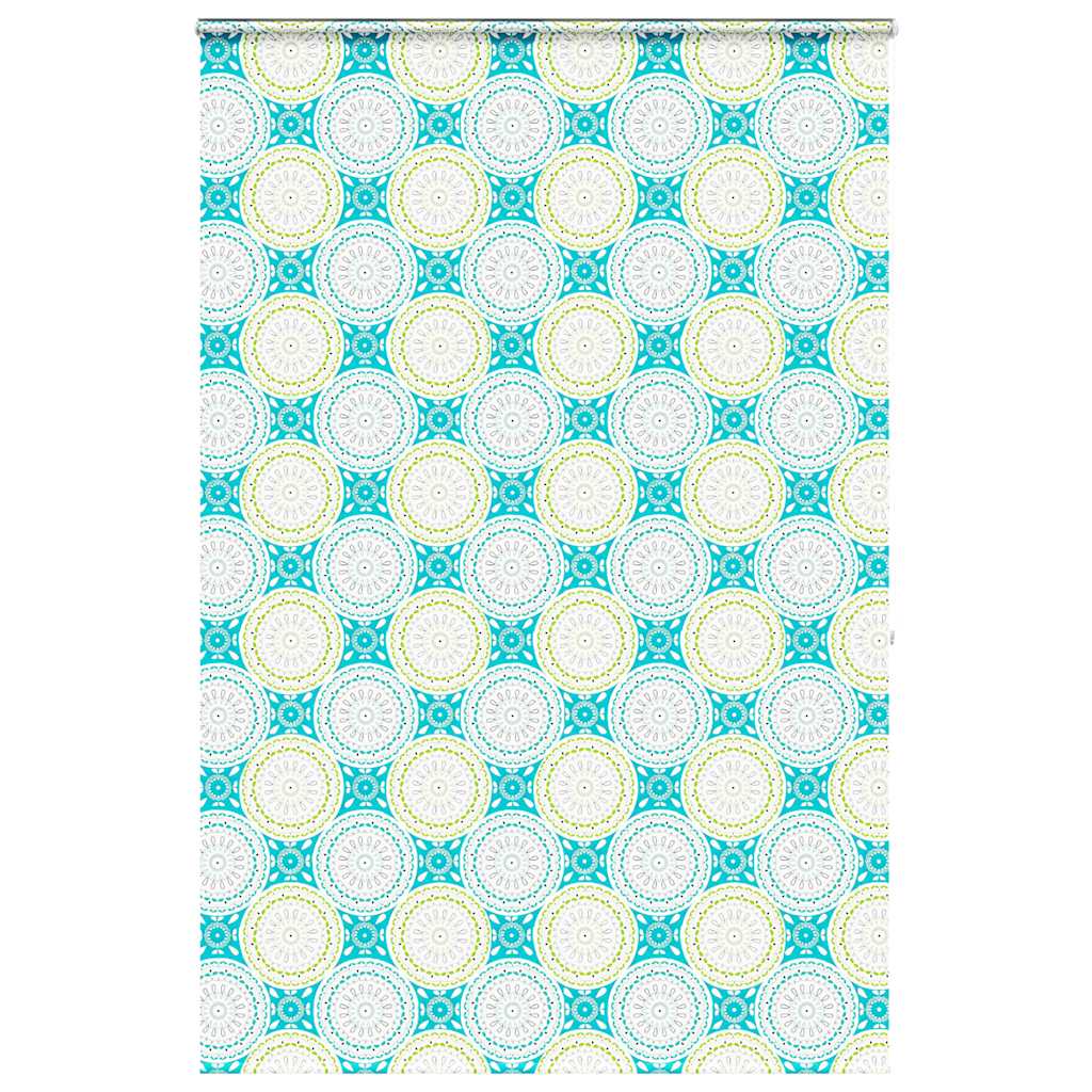 Bruserullegardin med kassette 150×240 cm - stofbredde 146 cm, ornamentmønster