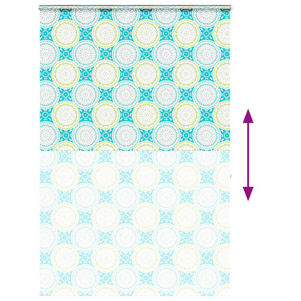 Bruserullegardin med kassette 160x240 cm Stofbredde 156 cm