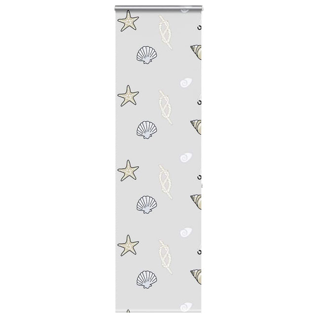 Bruserullegardin med kassette 60x240 cm Stofbredde 56 cm