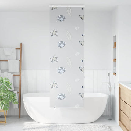 Bruserullegardin med kassette 60x240 cm Stofbredde 56 cm