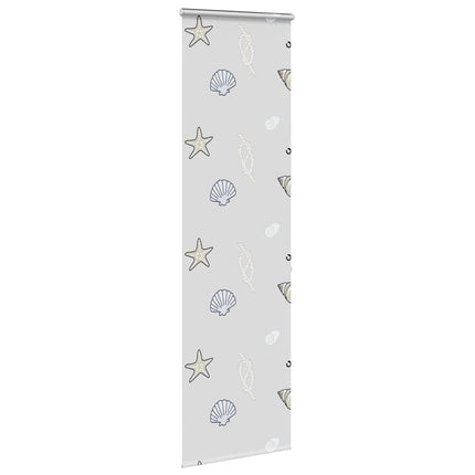 Bruserullegardin med kassette 60x240 cm Stofbredde 56 cm