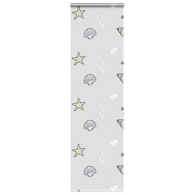 Bruserullegardin med kassette 70x240 cm Stofbredde 66 cm