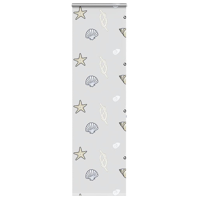Bruserullegardin med kassette 80x240 cm Stofbredde 76 cm