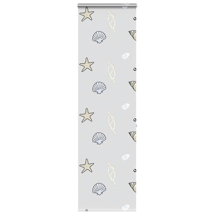 Bruserullegardin med kassette 80x240 cm Stofbredde 76 cm