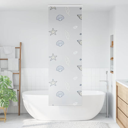 Bruserullegardin med kassette 80x240 cm Stofbredde 76 cm