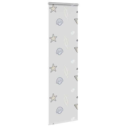Bruserullegardin med kassette 80x240 cm Stofbredde 76 cm