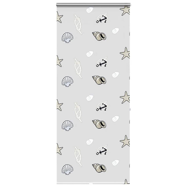 Bruserullegardin med kassette 90x240 cm Stofbredde 86 cm